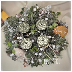 Fagyöngyös advent - karácsony - karácsonyi lakásdekoráció - ünnepi asztaldekoráció - Meska.hu