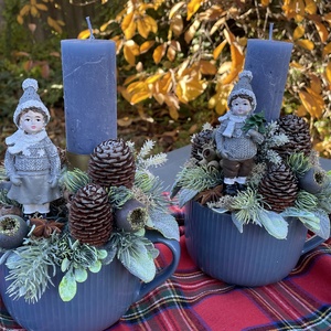Kisfiú kékben karácsonyi asztaldísz - otthon & életmód - dekoráció - asztal és polc dekoráció - asztaldísz - Meska.hu