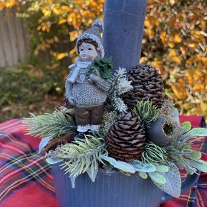 Kisfiú kékben karácsonyi asztaldísz - otthon & életmód - dekoráció - asztal és polc dekoráció - asztaldísz - Meska.hu