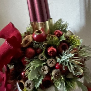 Klasszikus adventi szépség - otthon & életmód - dekoráció - asztal és polc dekoráció - asztaldísz - Meska.hu