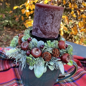 Cserélhető gyertys asztaldísz, Otthon & Életmód, Dekoráció, Asztal és polc dekoráció, Asztaldísz, , MESKA