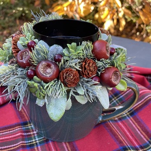 Cserélhető gyertys asztaldísz - otthon & életmód - dekoráció - asztal és polc dekoráció - asztaldísz - Meska.hu