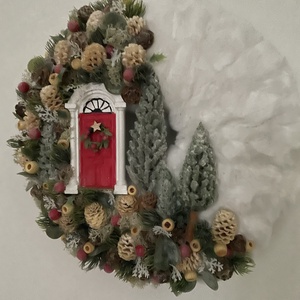 Legyen hó! Téli kopogtató. - Meska.hu