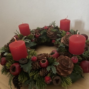 Klasszikus adventi koszorú - Meska.hu