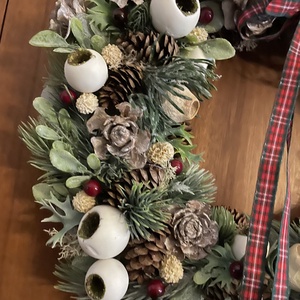 Téli ajtódísz - otthon & életmód - dekoráció - ajtó- és ablak dekoráció - ajtódísz & kopogtató - Meska.hu