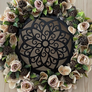 Mandalás kopogtató, Otthon & Életmód, Dekoráció, Ajtó- és ablak dekoráció, Ajtódísz & Kopogtató, Virágkötés, MESKA