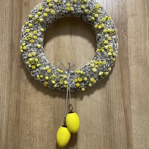 Tavaszi barkaszemes kopogtató - otthon & életmód - dekoráció - ajtó- és ablak dekoráció - ajtódísz & kopogtató - Meska.hu