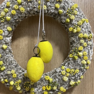 Tavaszi barkaszemes kopogtató - otthon & életmód - dekoráció - ajtó- és ablak dekoráció - ajtódísz & kopogtató - Meska.hu