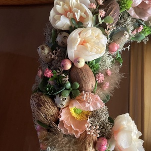 Helló tavasz, kopogtató - otthon & életmód - dekoráció - ajtó- és ablak dekoráció - ajtódísz & kopogtató - Meska.hu