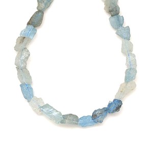 Akvamarin nyers darabok 6-9mm  ékszerkészítő alapanyag (füzér), Kellékek & szerszámok, Ásvány alapanyag, Ásványfüzér, , MESKA