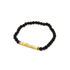 Bazalt szerpentin golyó karkötő 45 mm, Ékszer, Karkötő, Ásványkarkötő, , MESKA