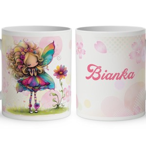 Névvel kérhető - Cuki virág tündér mintás bögre, Otthon & Életmód, Konyhafelszerelés, tálalás, Tálalás, Bögre & Csésze, , MESKA