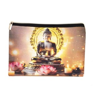 Arany Buddha mintás szütyő � textil ajándéktasak 21x15 cm - Meska.hu