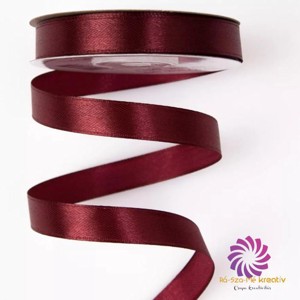 Szatén szalag 12mmx22,86m - wine red, Kellékek & szerszámok, Rövidáru, Szatén szalag, Szalag, pánt, , MESKA