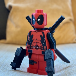 3D lego Deadpool figura - játék & sport - plüssállat & játékfigura - más figura - Meska.hu