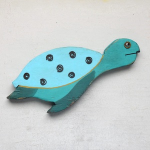 Teknős papa, Otthon & Életmód, Dekoráció, Kép & Falikép, 3d képek, Famegmunkálás, MESKA