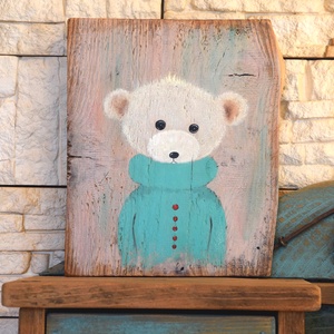 Pulcsis maci, Művészet, Festmény, Akril, Festészet, MESKA