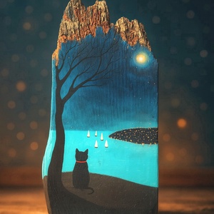 Városnéző cica - Meska.hu