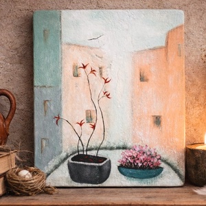 Virágok a párkányon - Meska.hu