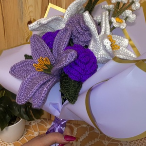 Purple rain bouqet - otthon & életmód - virágdekoráció - virágok - virágcsokor - Meska.hu