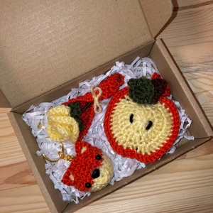 Ruby Fox Gift set?, Táska & Tok, Kulcstartó & Táskadísz, Kulcstartó, Horgolás, Ékszerkészítés, MESKA