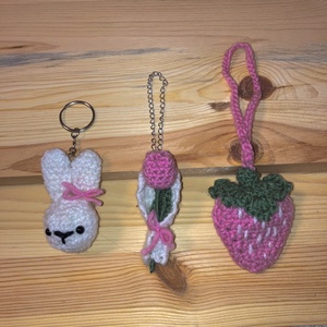 Strawberry Bunny Gift set���� - táska & tok - kulcstartó & táskadísz - kulcstartó - Meska.hu