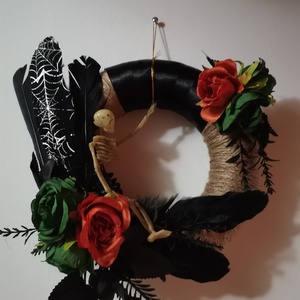Halloweeni kopogtató, ajtódísz  - Meska.hu