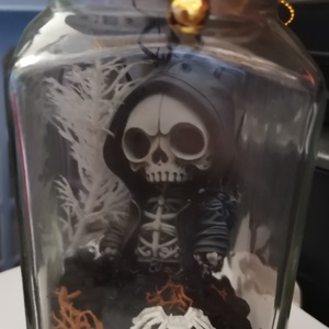 Johny a palackba zárt csonti  - otthon & életmód - dekoráció - halloween - halloweeni dekoráció - Meska.hu