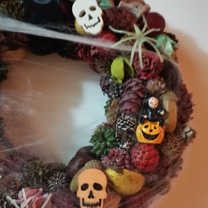 Halloweeni ajtó dísz, kopogtató  - otthon & életmód - dekoráció - halloween - halloweeni ajtódíszek és ablakdíszek - Meska.hu