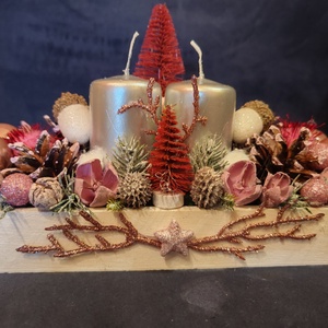 Karácsonyi, adventi dísz  - karácsony - adventi díszek - adventi asztaldísz - Meska.hu