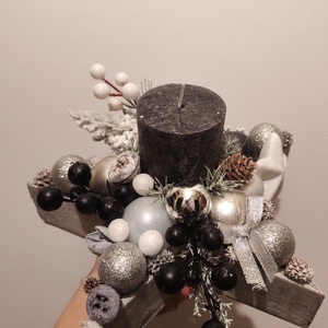 Csillag alakú adventi asztali dísz  - karácsony - adventi díszek - adventi asztaldísz - Meska.hu