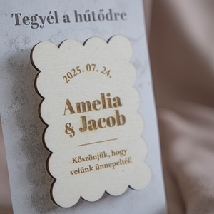 Fa köszönetajándék hűtőmágnes - esküvő - emlék & ajándék - köszönőajándék - Meska.hu
