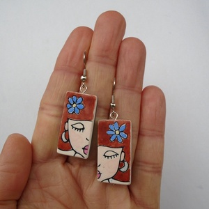  Kézműves lány lógó fülbevalók - ékszer - fülbevaló - lógó fülbevaló - Meska.hu