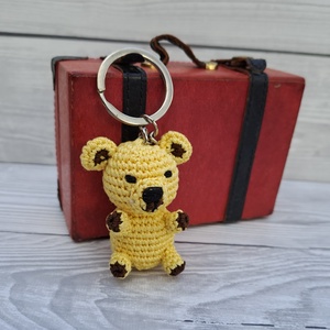 Horgolt mini medve kulcstartó, Táska & Tok, Kulcstartó & Táskadísz, Kulcstartó, Horgolás, MESKA