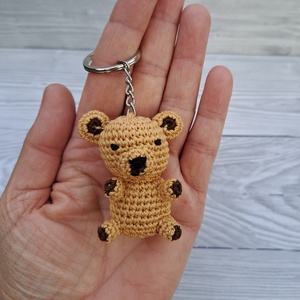 Horgolt mini medve kulcstartó, Táska & Tok, Kulcstartó & Táskadísz, Kulcstartó, Horgolás, MESKA
