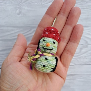 Horgolt mini hóember , , Horgolás, MESKA