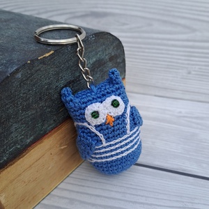 Horgolt mini bagoly kulcstartó, Táska & Tok, Kulcstartó & Táskadísz, Kulcstartó, Horgolás, MESKA