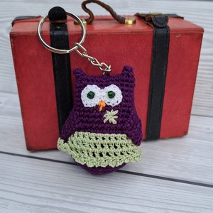 Horgolt mini bagoly kulcstartó, Táska & Tok, Kulcstartó & Táskadísz, Kulcstartó, Horgolás, MESKA