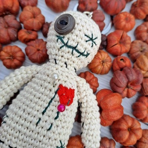 Vudu baba Halloween kulcstartó - táska & tok - kulcstartó & táskadísz - kulcstartó - Meska.hu