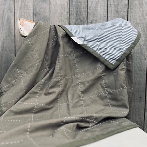 Len és pamut babatakaró quilted - otthon & életmód - babaszoba, gyerekszoba - babatakaró, gyerek pléd - Meska.hu