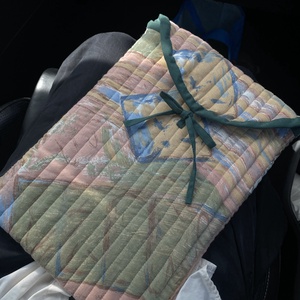 Quilted laptop tartó vintage textilből  - táska & tok - laptoptáska, laptop hátizsák - Meska.hu