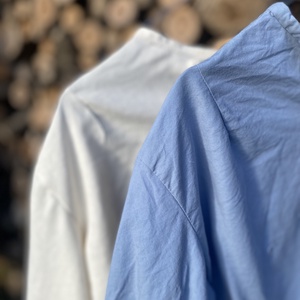 Bő ujjú blúz pamutvászonból  - Meska.hu