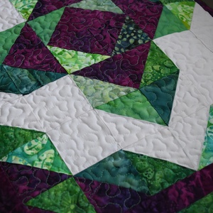 Lótuszvirág patchwork díszpárnahuzat - otthon & életmód - lakástextil - párna & párnahuzat - Meska.hu