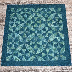 Türkiz kaleidoszkóp, Otthon & Életmód, Konyhafelszerelés, tálalás, Tálalás, Terítő, Varrás, Patchwork, foltvarrás, MESKA