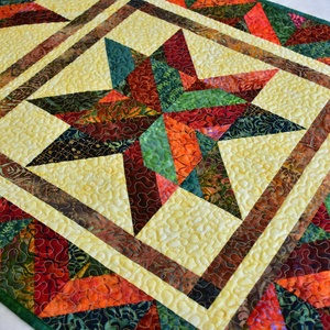 Csillagok batik terítő - otthon & életmód - konyhafelszerelés, tálalás - tálalás - terítő - Meska.hu