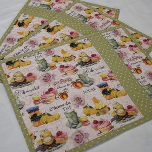 Süteményes mini terítő, Otthon & Lakás, Konyhafelszerelés, tálalás, Tálalás, Terítő, Varrás, Patchwork, foltvarrás, Meska