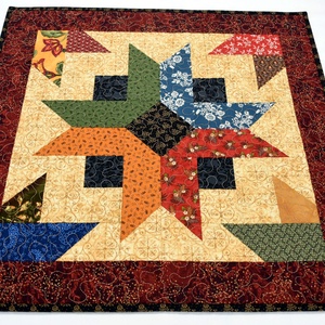 Patchwork csillag - otthon & életmód - konyhafelszerelés, tálalás - tálalás - terítő - Meska.hu