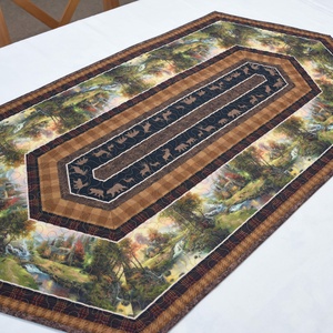 Őszi patak part futó, Otthon & Életmód, Konyhafelszerelés, tálalás, Tálalás, Terítő, Patchwork, foltvarrás, Varrás, MESKA