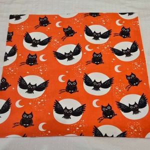 Halloween párnahuzat - Bagoly teliholdkor (Glow in the dark) - otthon & életmód - dekoráció - halloween - halloweeni dekoráció - Meska.hu