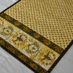 Vintage méhek futó, Otthon & Életmód, Konyhafelszerelés, tálalás, Tálalás, Terítő, Patchwork, foltvarrás, Varrás, MESKA